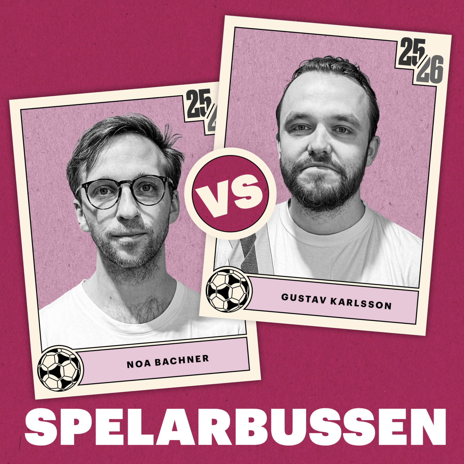 Noa Bachner möter Gustav Karlsson i Offsides quizpodd Spelarbussen